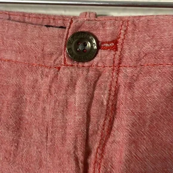 Express Linen Blend Shorts Red Men's Size 38 - Picture 4 of 9